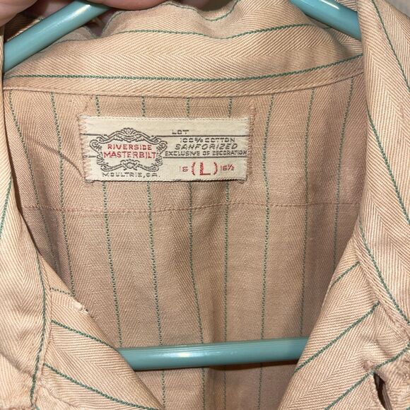 1950s Riverside Masterbilt Coca Cola Size 16 L 16 1/2 Work Shirt Vtg - Royce - - Picture 6 of 14